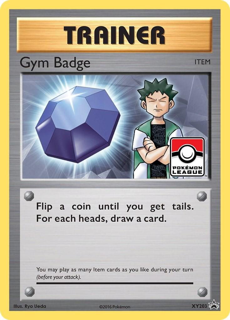 Gym Badge Brock - XY203 - holo promo