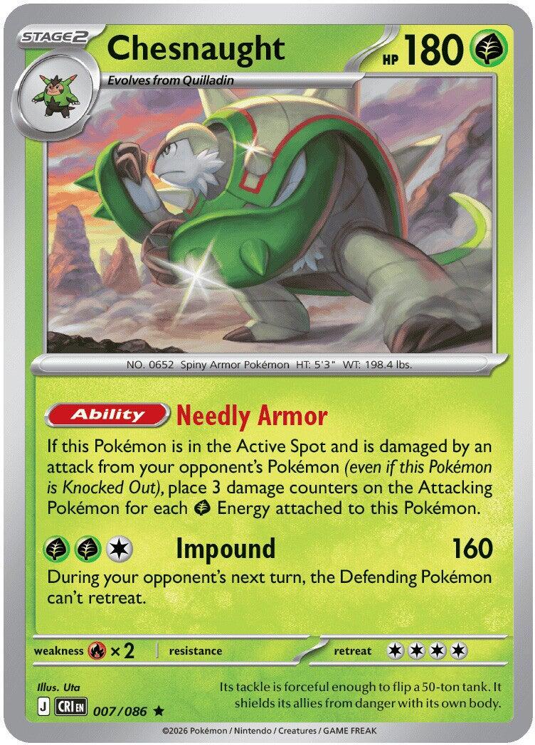 Chesnaught - 007/086 - Rare