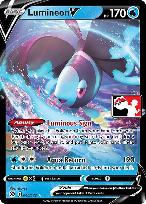 Lumineon V - 040/172 - Ultra rare Prize pack