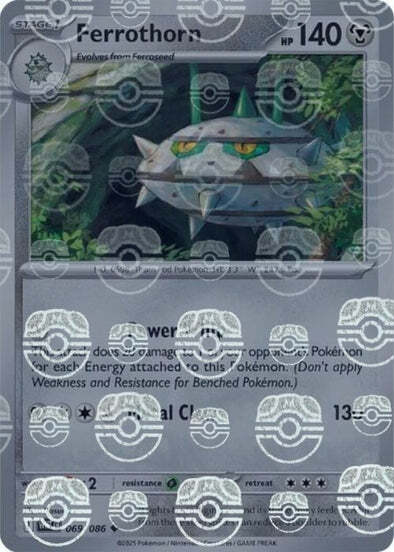 Ferrothorn - 069/086 - Master Ball holo