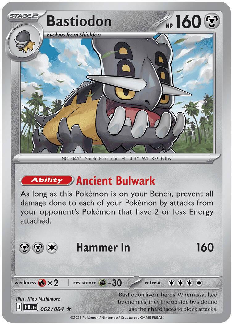 Bastiodon - 062/084 - Rare