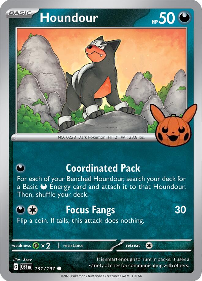 Houndour - 131/197 - common - Trick or Trade
