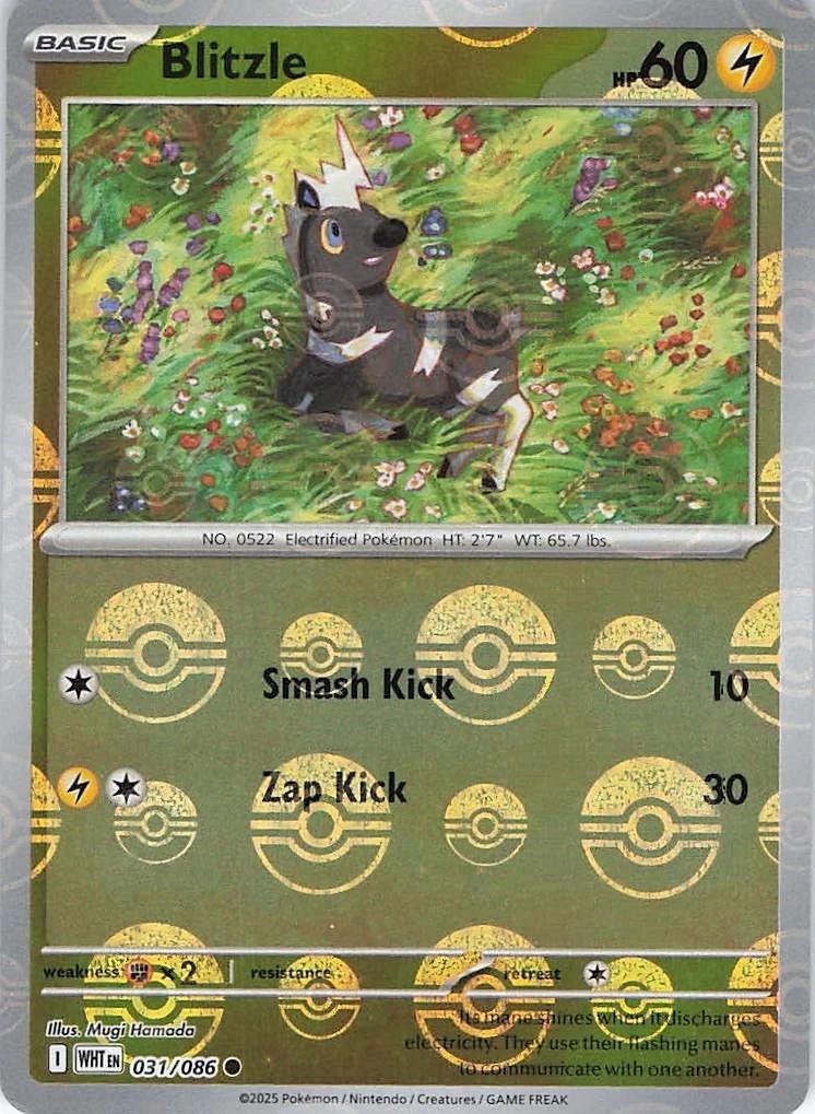 Blitzle - 031/086 - Pokeball holo