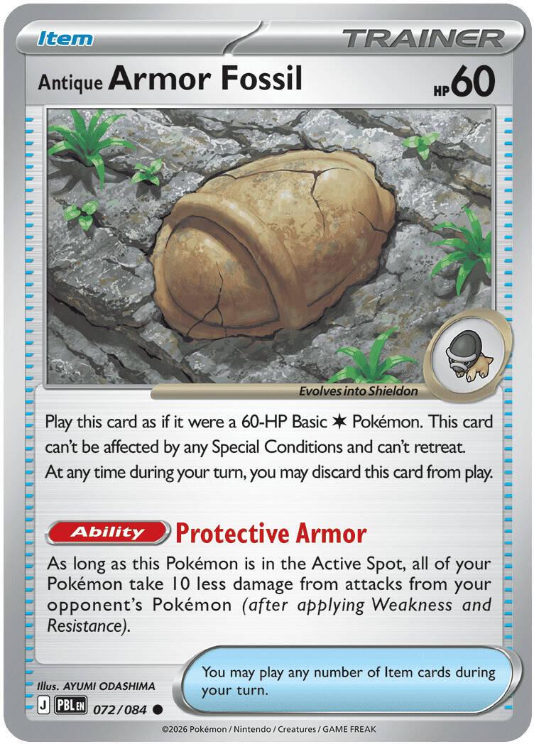 Antique Armor Fossil - 072/084 - Common