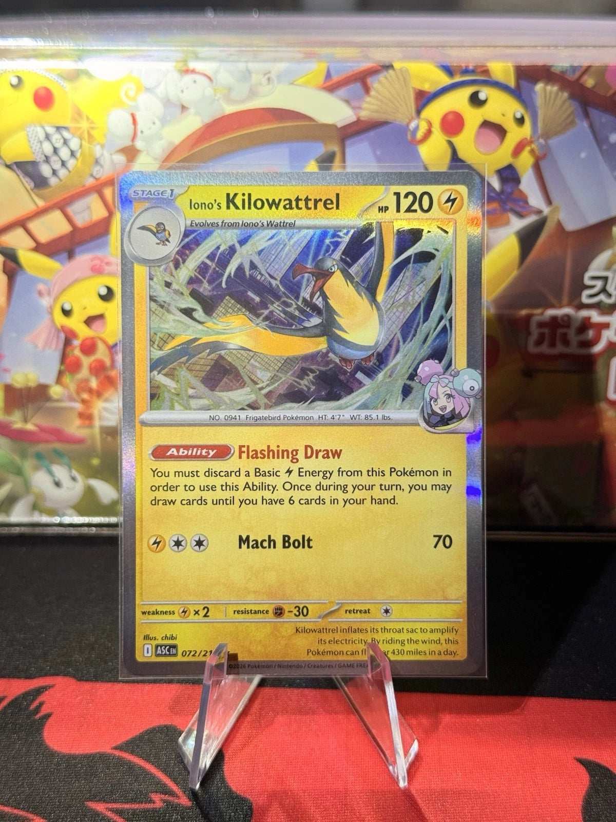 Iono´s Kilowattrel - 072/217 - Holo rare