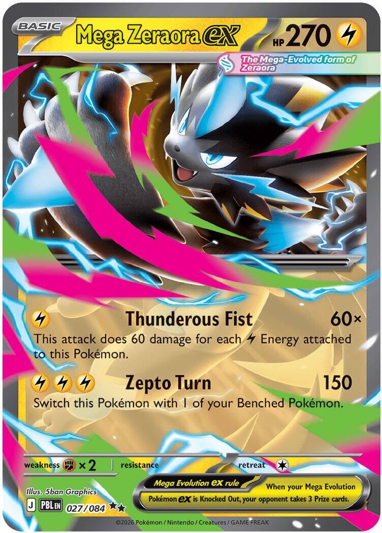 Mega Zeraora ex - 027/084 - Ultra Rare