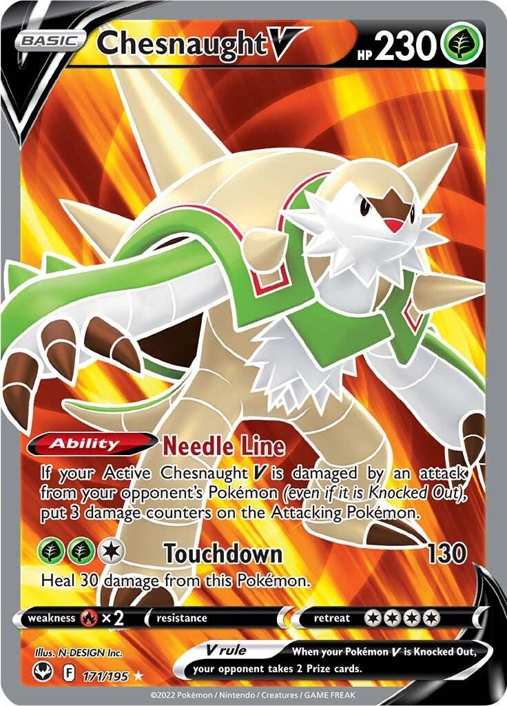 Chesnaught v - 171/195 - Full art ultra Rare