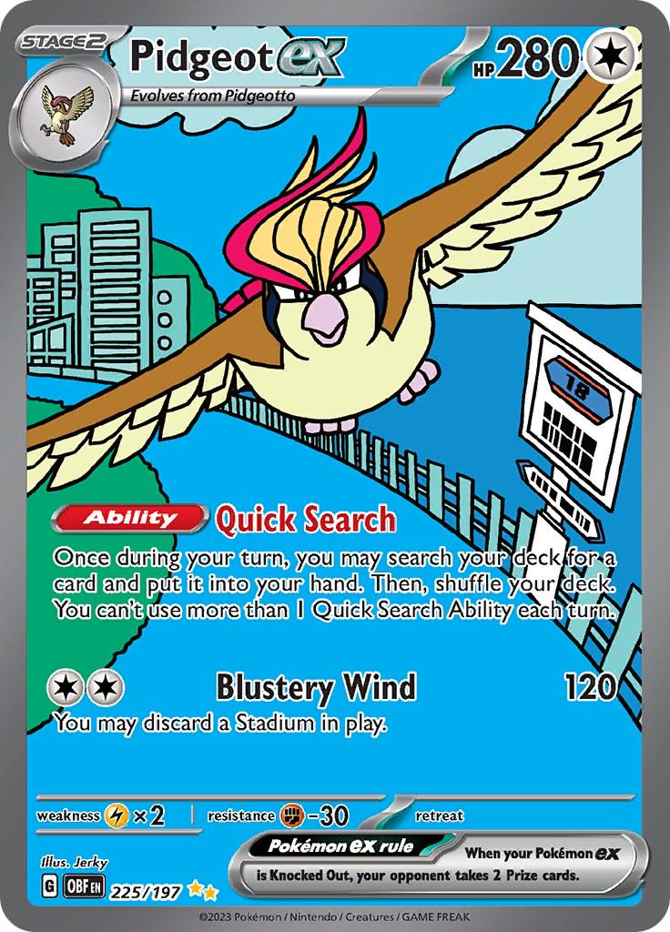 Pidgeot ex - 225/197 - Special illustration rare