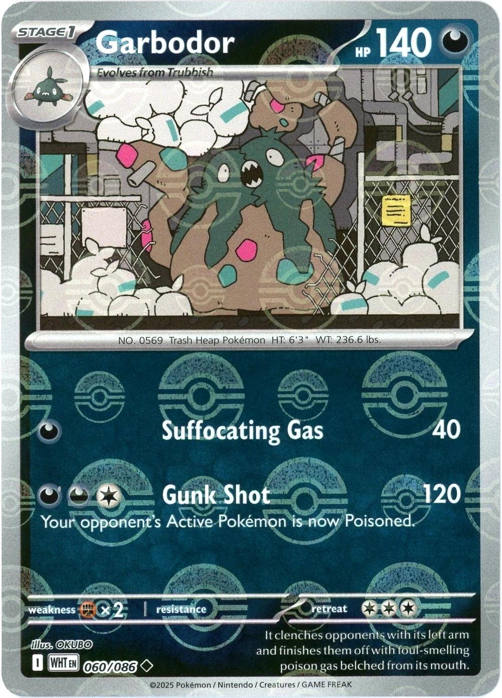Garbodor - 060/086 - Uncommon reverse Pokéball