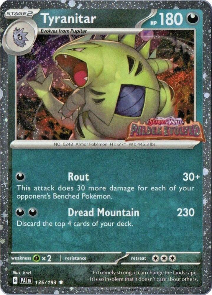 Tyranitar - 135/193 - Rare Stamped