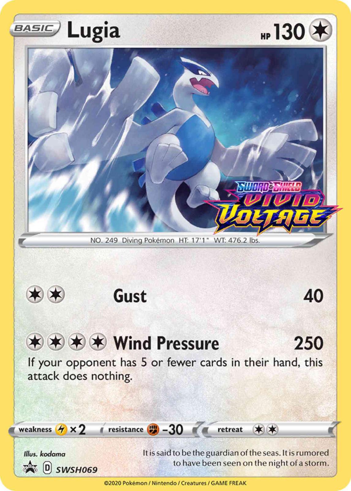Lugia - SWSH069 - prerelease promo - sellado mini deck 40 cartas