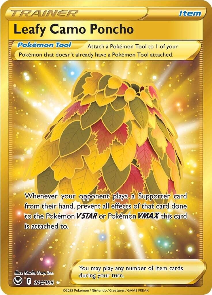 Leafy Camo Poncho - 214/195 - ultra rare gold