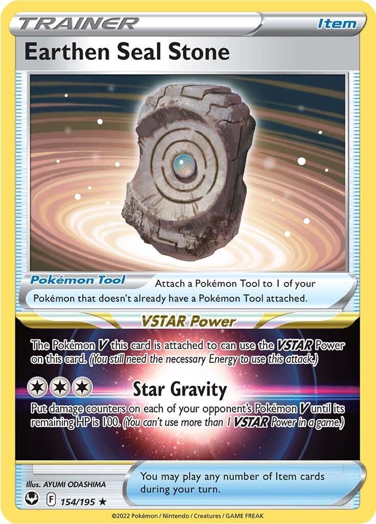Earthen Seal Stone - 154/195 - rare holo