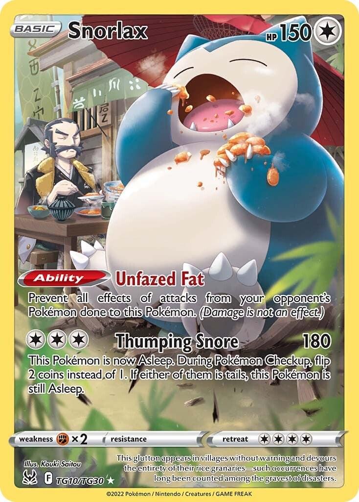Snorlax - TG10/TG30 - Illustration Rare Trainers Gallery -Dañada