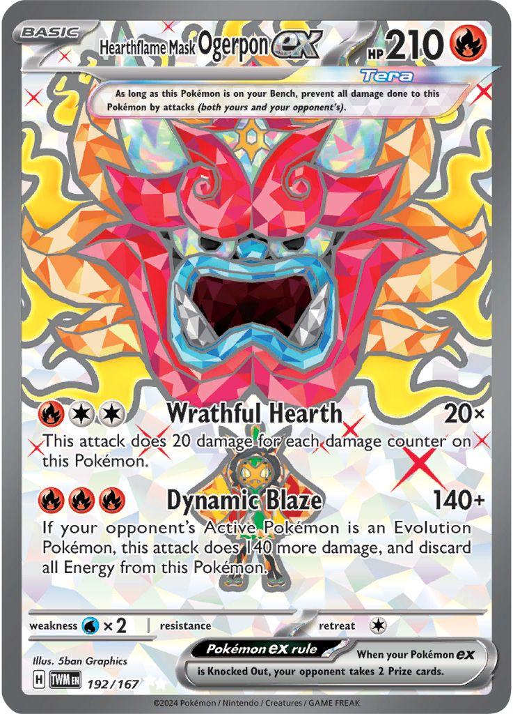 Heartflame Mask Ogerpon ex - 192/167 - full art ultra rare