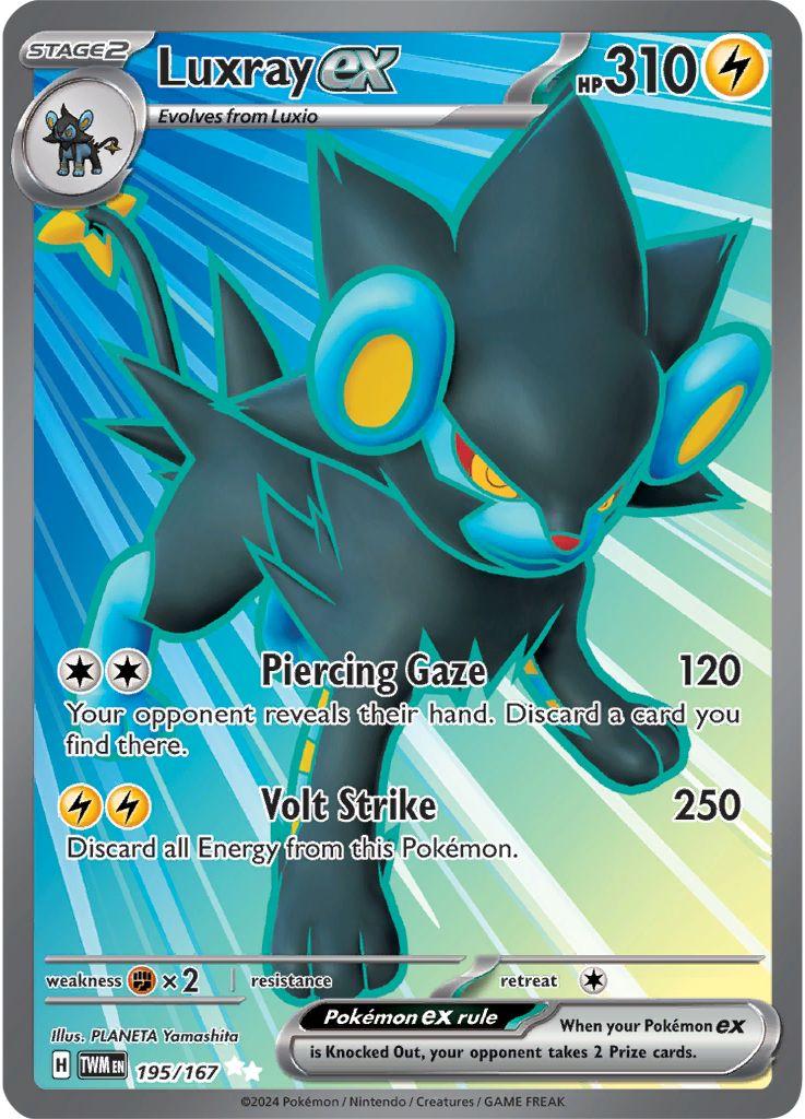 Luxray ex - 195/167 - full art ultra rare