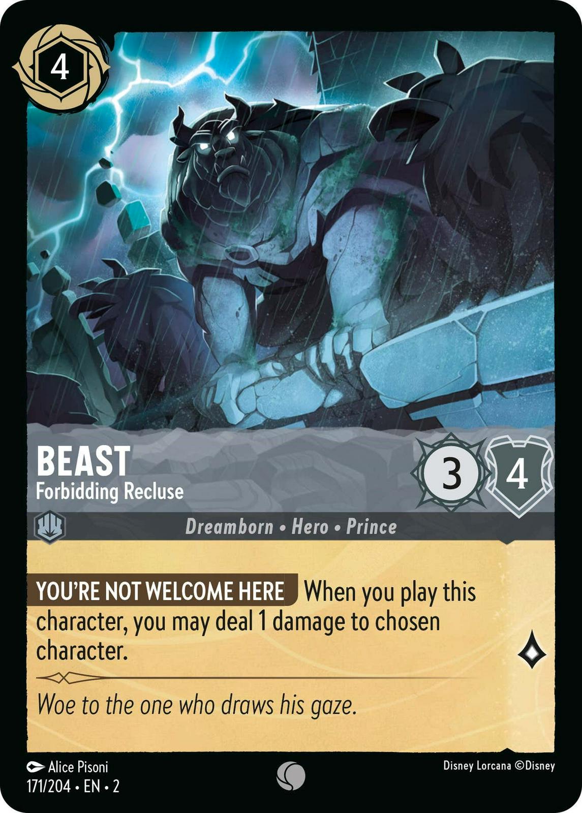 Beast - Forbidding Recluse - 171/204 - Common