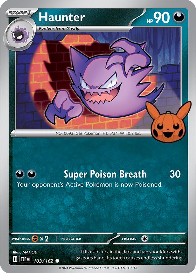 Haunter - 103/162 - Common Trick Or Trade