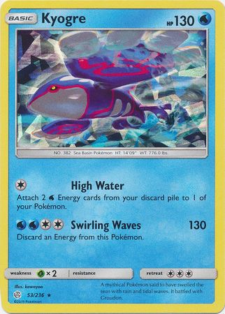 Kyogre - 53/236 - Shattered Holo Rare