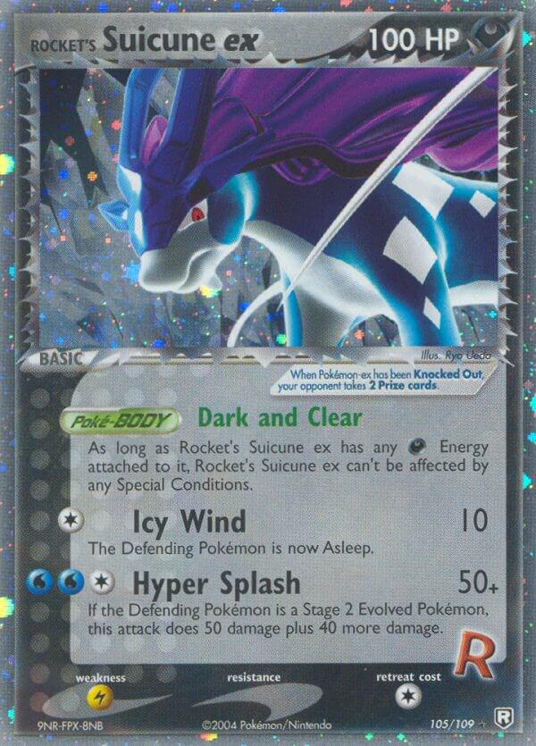 Rocket´s Suicune ex - 105/1090 - holo rare