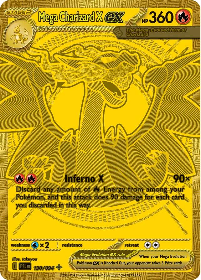 Mega - Charizard X ex - 130/094 - Mega Hyper Rare