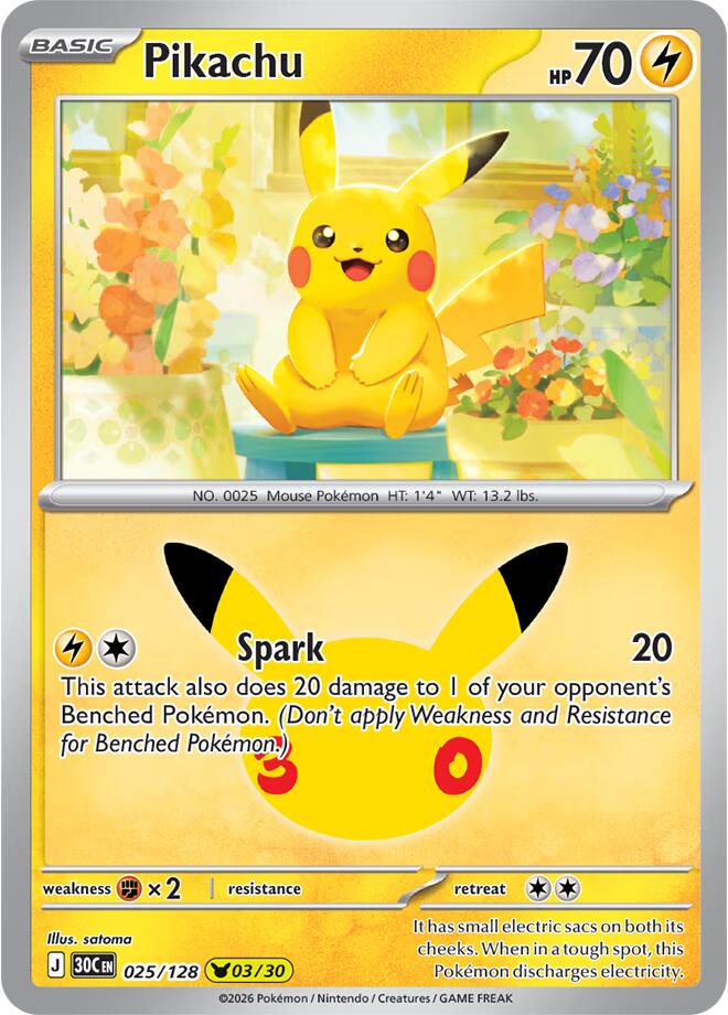 Pikachu - 025/128 - 03/30