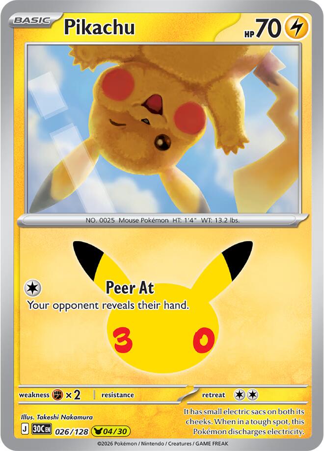 Pikachu - 026/128 - 04/30