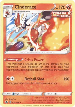 Cinderace - 028/198 - Rare