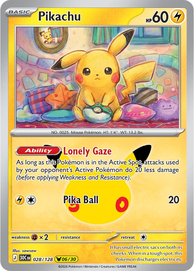 Pikachu - 028/128 - 06/30