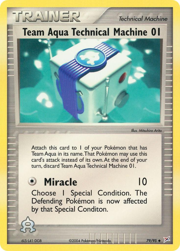 Team Aqua Technical Machine 01 - 79/95 - Uncommon