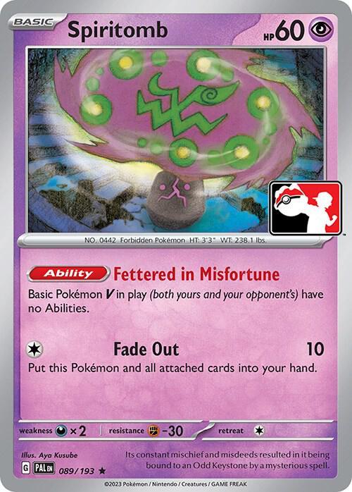 Spiritomb - 089/193 - Rare - Prize pack