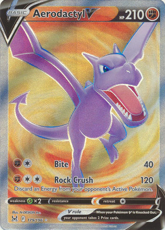 Aerodactyl V - 179/196 - Full Art Ultra Rare