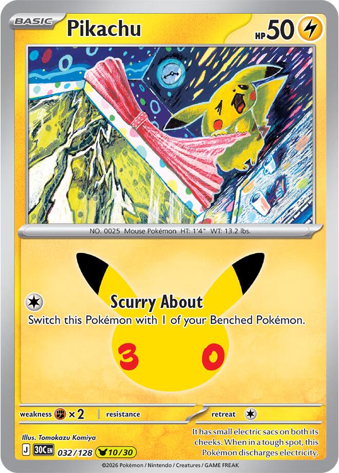 Pikachu - 032/128 - 10/30