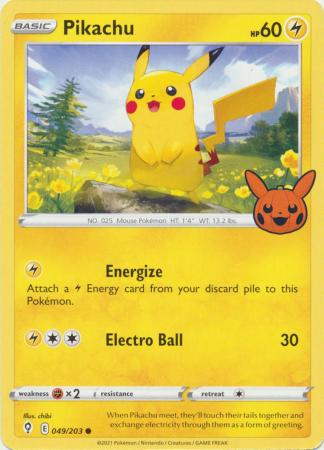 Pikachu - 049/203 - Trick or Trade 2021