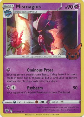 Mismagius - 059/189 - Holo Rare Trick or Trade