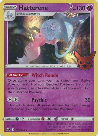 Hatterene - 073/198 - Holo Rare Trick or Trade