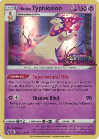 Hisuian Typhlosion - 052/189 - Holo Stamped Promo