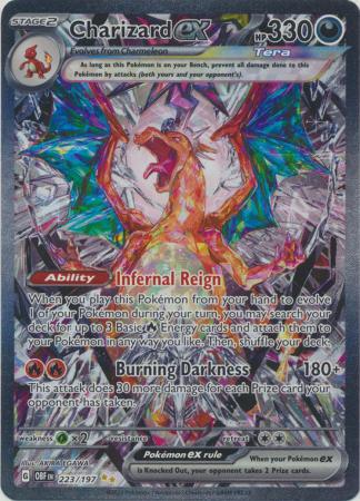 Charizard ex - 223/197 - Special Illustration Rare - Dañada
