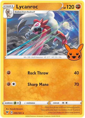 Lycanroc - 095/185 - Rare Trick or Trade