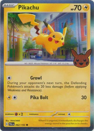 Pikachu - 062/193 - Holo Rare Trick or Trade