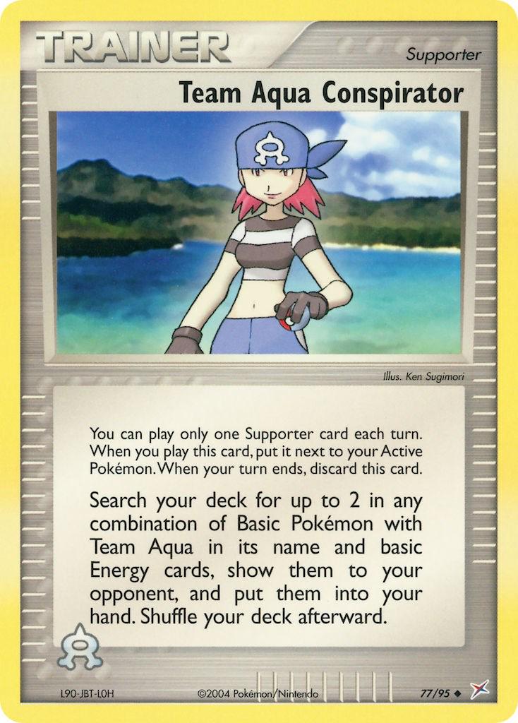 Team Aqua Conspirator - 77/95 - Uncommon
