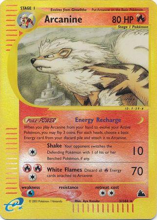 Arcanine - 3/144 - Rare reverse