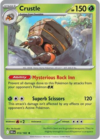 Crustle - 012/182 - Holo Rare