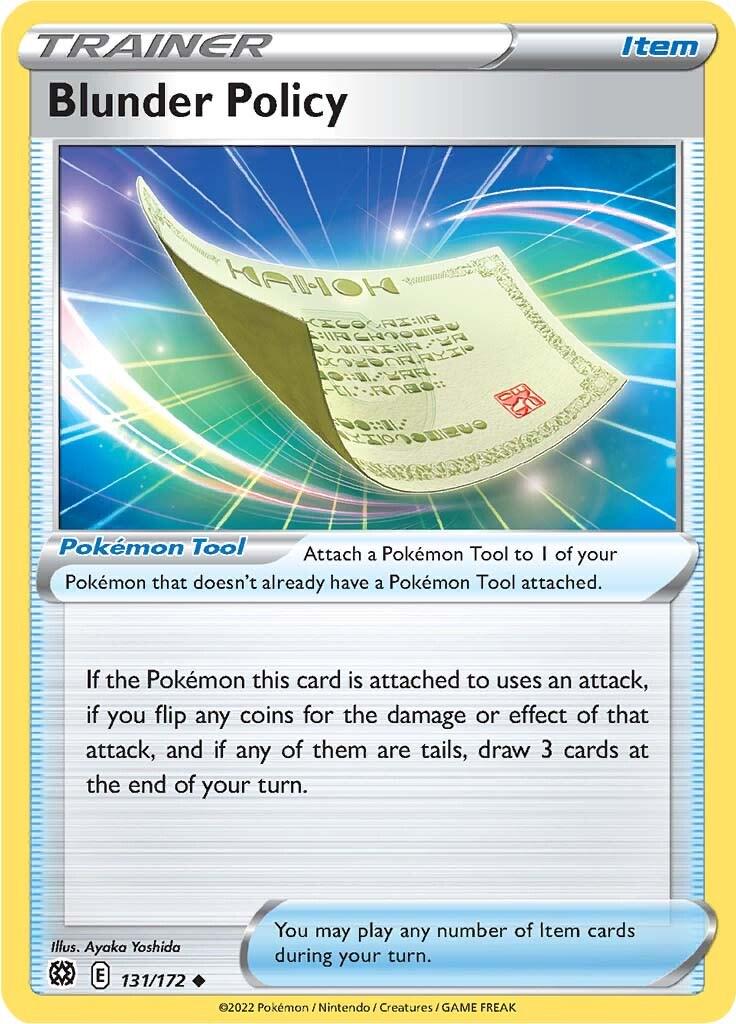 Blunder Policy - 131/172 - uncommon