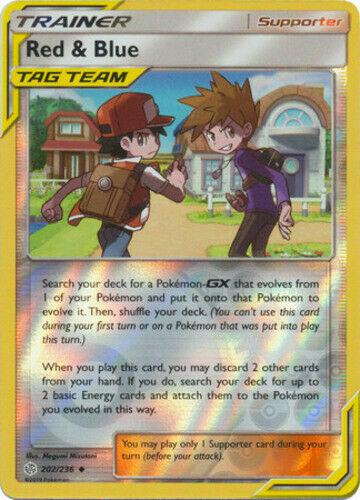 Red & Blue - 202/236 - uncommon reverse holo