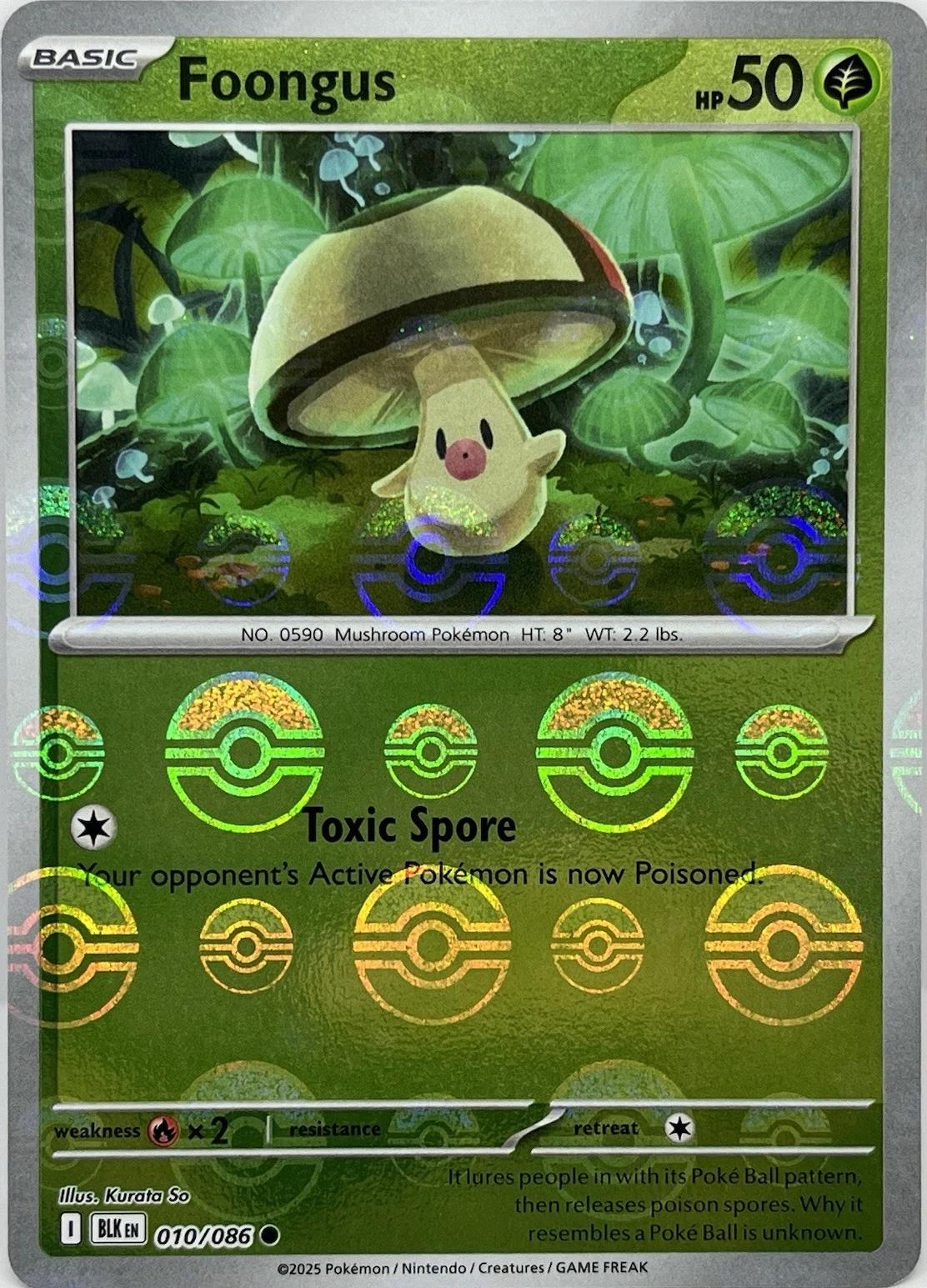 Foongus - 010/086 - pokeball reverse holo