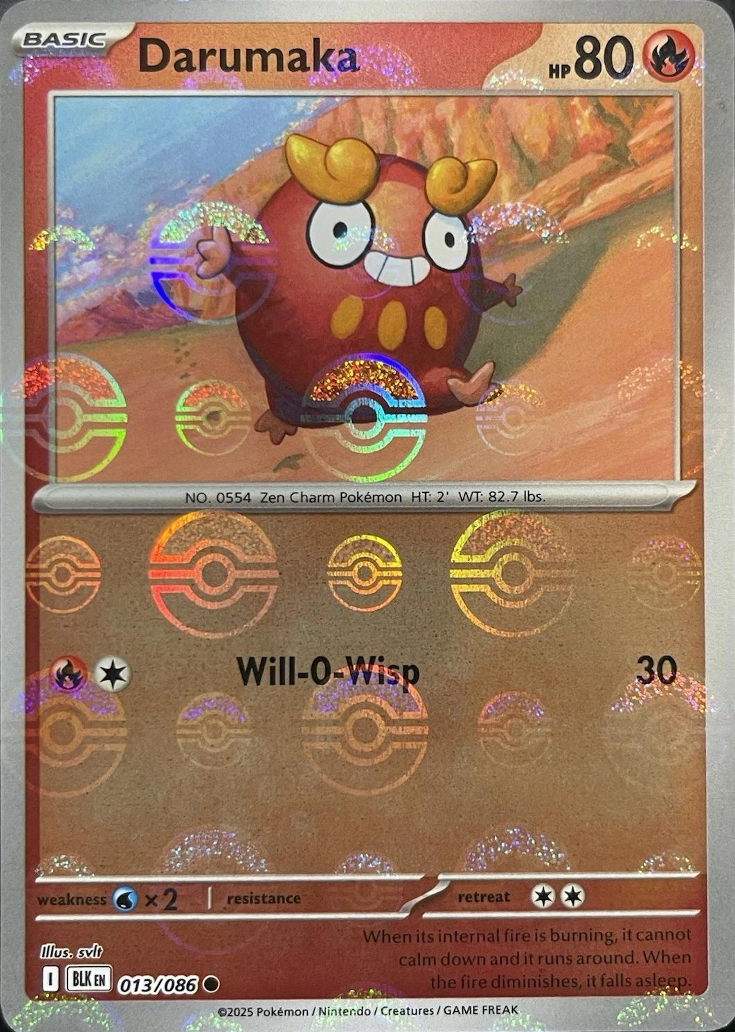 Darumaka - 013/086 - pokeball rare