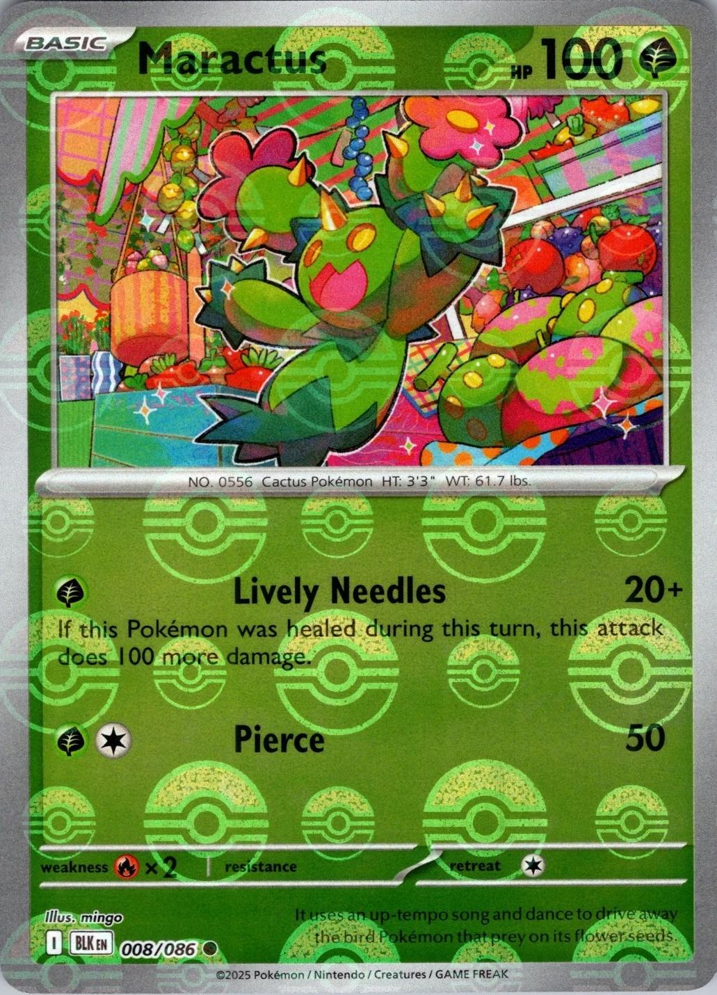 Maractus - 008/086 - pokeball rare