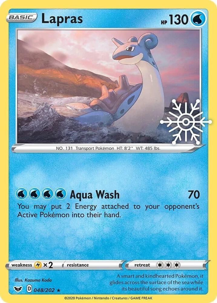 Lapras - 048/202 - Snowflake Rare