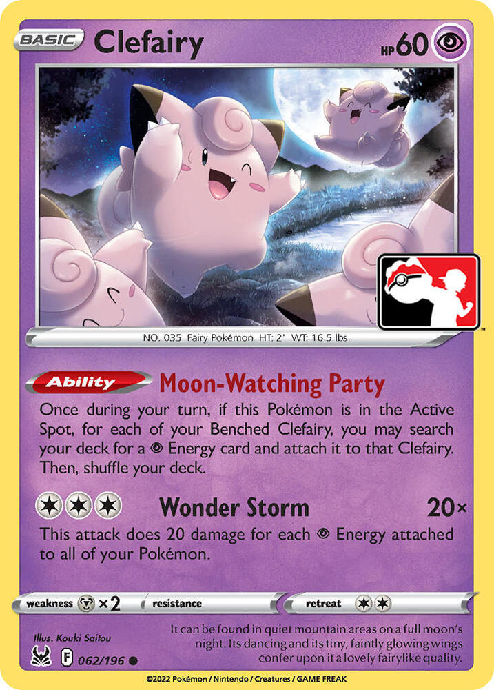 Clefairy - 062/196 - Common - Prize pack